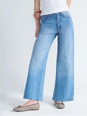 FREE ASSEMBLY HIGH RISE WIDE LEG JEANS